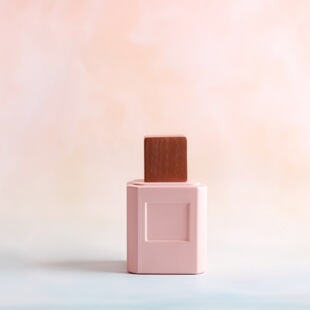 110ML Square Design Sense Square Groove Transparent Perfume Glass Bottle Press Spray Bottle Bottling Wholesale