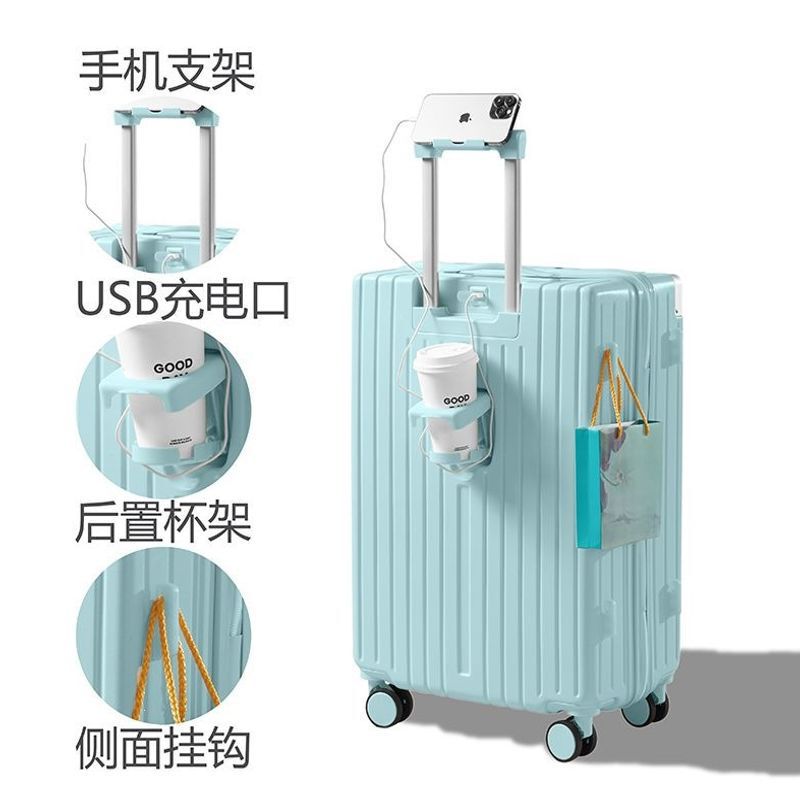 Fashionable Double-Layer Explosion-Proof Zipper Suitcase with Multifunctional Design, Silent Universal Wheels, and Student-Friendly Password Lock for Back-To-School Use Fashionable Double-Layer Explosion-Proof Zipper Suitcase with Multifunctional Design, Silent Universal Wheels, and Student-Friendly Password Lock for Back-To-School Use