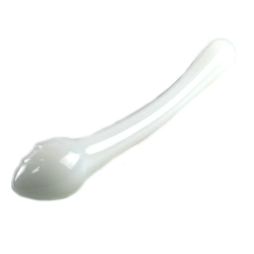 Transparent glass extended penis manual insertion rod anal plug sex appliance female erotic adult masturbation device for women