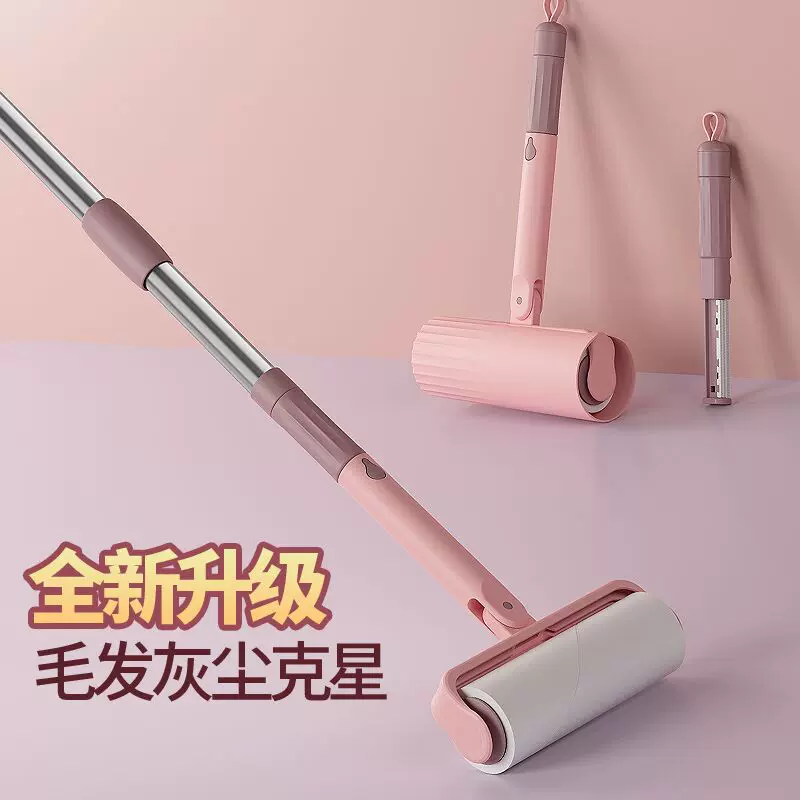 便携滚筒沾黏去头发宠物粘毛神器卷纸刮毛器除毛器毛刷滚刷去浮毛