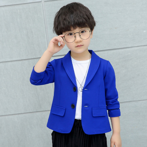 Children's small suits, boys' casual suits, spring and autumn new children's clothing, boys' jackets, slim Korean style, handsome babies