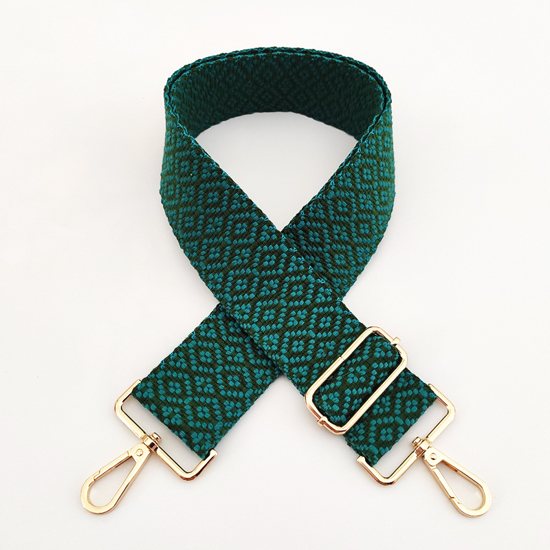 Correa de bolsa de mujer correa de hombro ancha de algodón bordado correa de mochila ajustable alargada correa de hombro de reemplazo Correa crossbody de un solo hombro