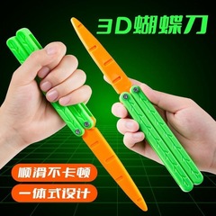 ダイコンの蝶々刀の夜光の長い柄の大きい蝶々の刀のミニの蝶の刀は解凍しますダイコンの刀のネットの赤いおもちゃの卸売り