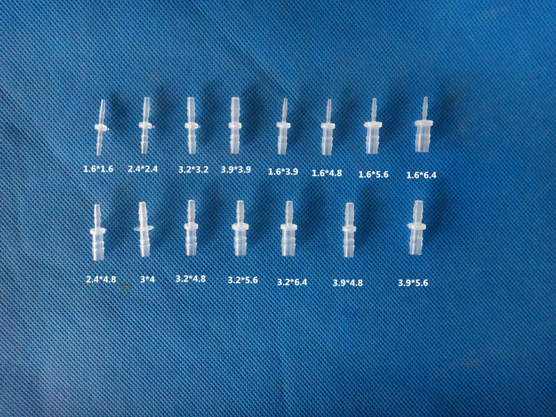 Plastic variable diameter direct hoses straight through the rubber pipe joints Plastic pagoda joint miniature experiment direct pipe