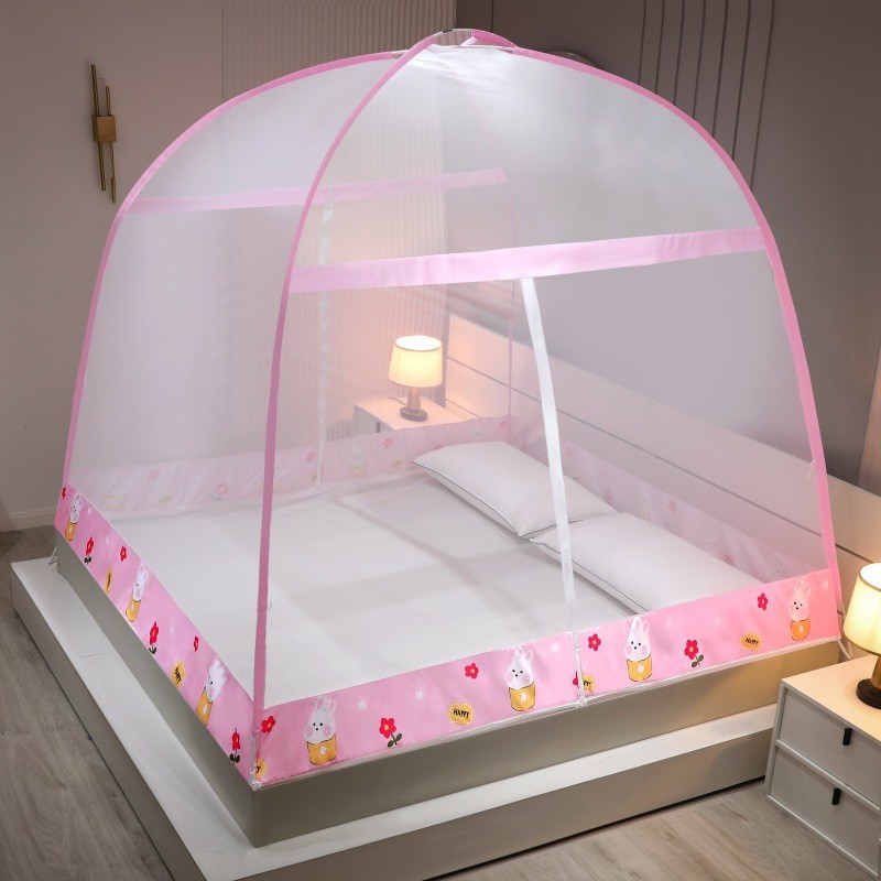 Verano mongol bolsa mosquitera instalación libre hogar tienda de grano para niños al por mayor doble puerta cremallera plegable dormitorio libro