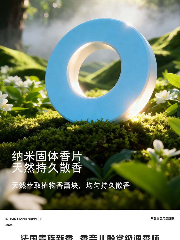 Planet-Shaped Car Air Freshener with Rotating Design for Car Air Vents, High-End Perfume Ornament for Air Conditioning Vents