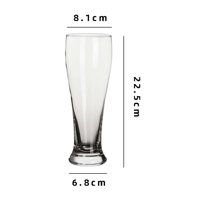 Taza de cerveza artesanal de cintura grande capacidad cintura de vidrio bar KTV taza de cerveza comercial taza de cerveza de trigo