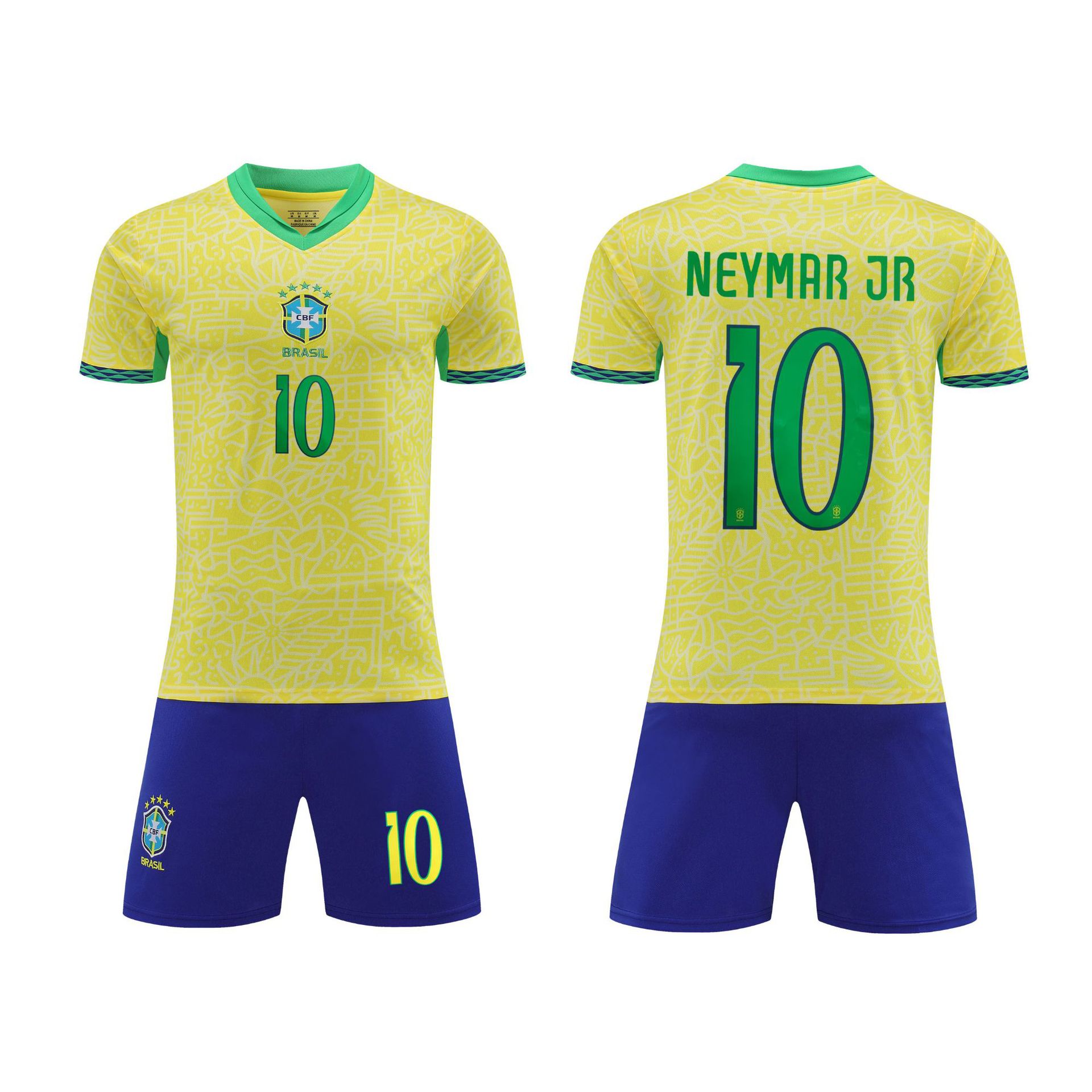 Traje de camiseta de fútbol con número Miami Crescent Neymar Riad C Roman City Harland