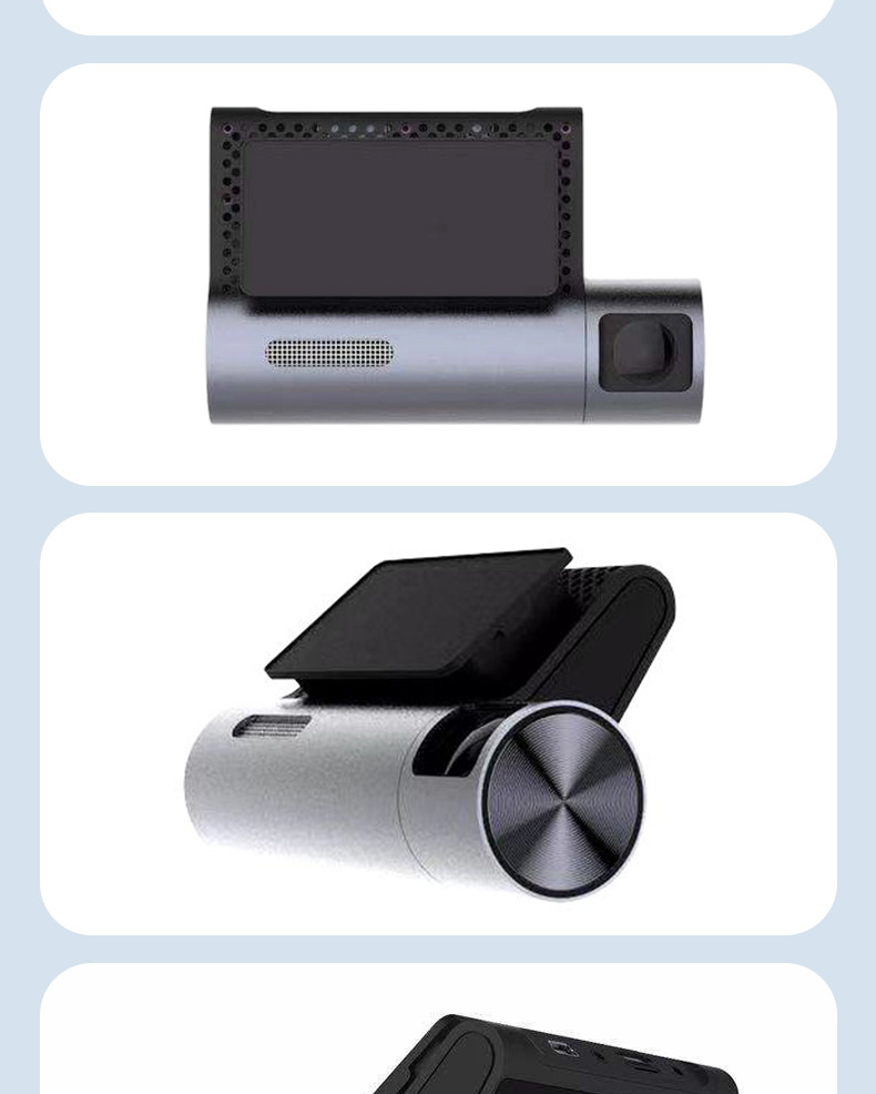 4K High-Definition Dash Cam with Dual Front and Rear Recording, Wifi Connectivity, Pure Aluminum Alloy Shell, Motion Detection, 3inch Screens