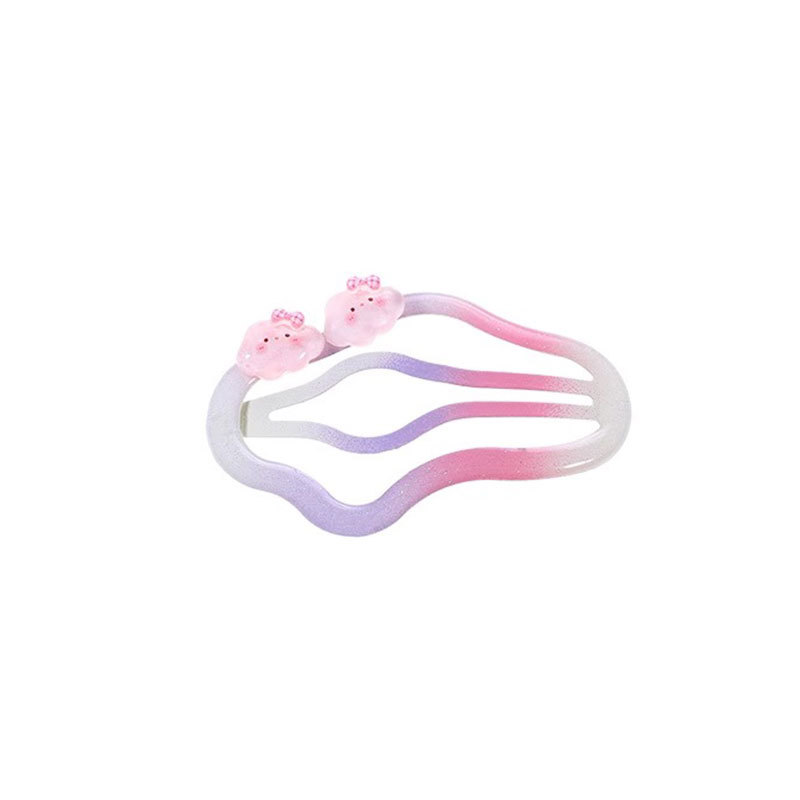 Clips de cabello coreano nubes clips de frente clips de cabello para niñas clips de cabello de frangeo clips de color clips