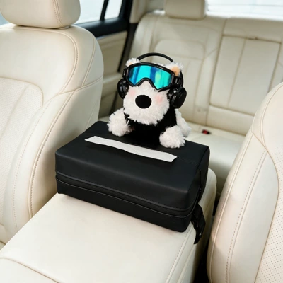 2026 New West Highland Car Armrest Box Tissue Holder, In-car Tissue Box, Seat-mounted Tissue Bag, Therapeutic Style (Car tissue box/set) - armrest-box-tissue-bag-yeyesi-highland