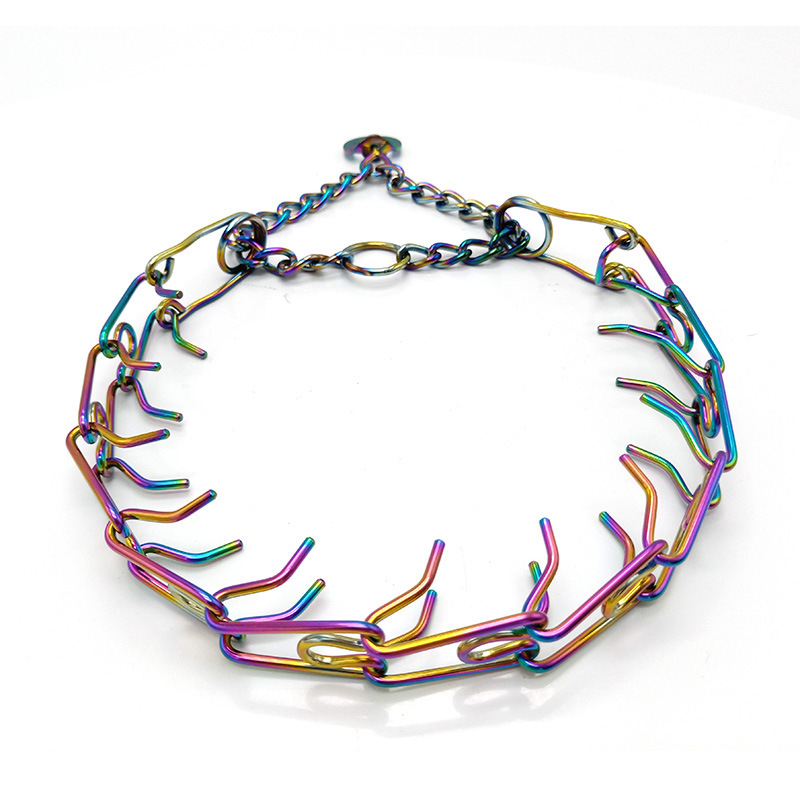 Stainless steel 304 dog chain neck ring stimulation chain 3.0 line uniform size adjustable multi-color optional professional dog training