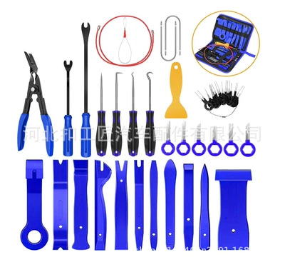 Digər kuzov və aksesuarlar tool set dashboard audio - 40-piece-canvas-bag-set-blue-nylon
