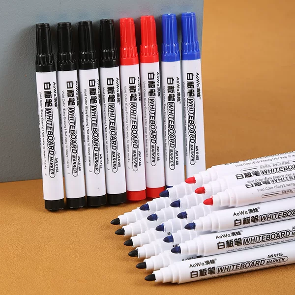Whiteboard Pen Erasable Ink Whiteboard Pen Large Head Pen Teachers Office Thick Head Blackboard Pen Marking Pen Black