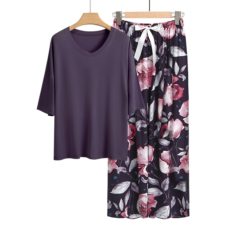 진한 보라색 + 검은 연꽃