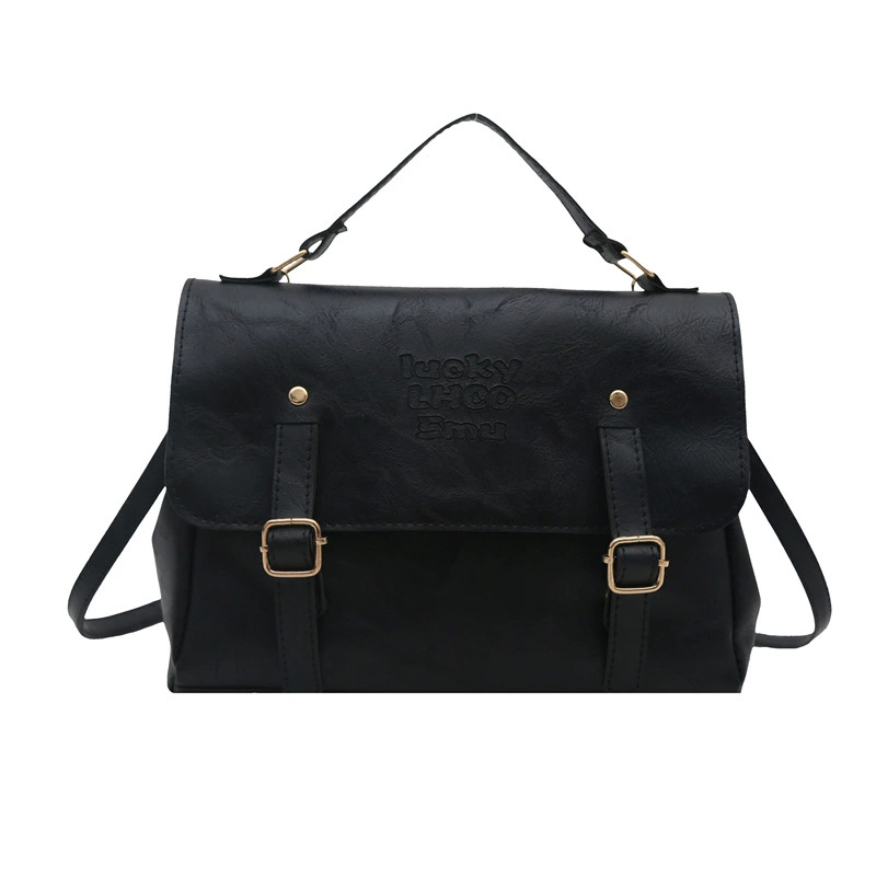 Backpack, demi-season retro capacious shoulder bag