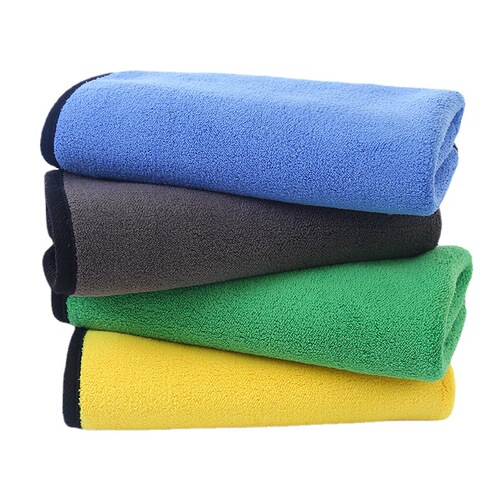 Fishing hand towel, fishing rod towel, double-sided thickened water-absorbent non-bait cleaning towel, thickened with carabiner hair