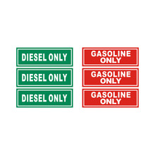 用于燃油箱的柴油汽油提示贴纸卡车拖拉机燃料罐汽油盖贴纸3张套
