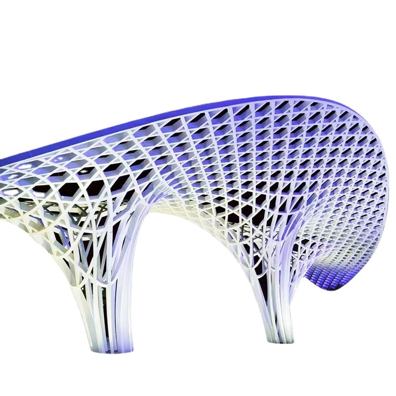 Большая рамка из нержавеющей стали, ландшафтная скульптура наружной формы, креативная металлическая беседка, парк сообщества, галерея, стальная конструкция