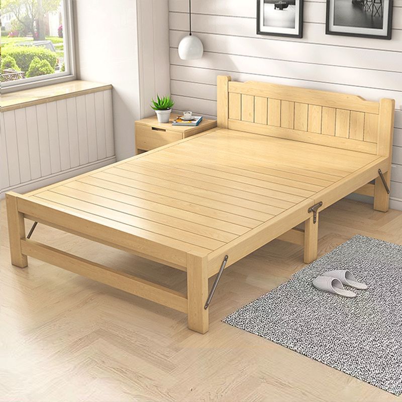 折叠床加厚加固家用成人实木床简约午休床经济型出租房简易单人床