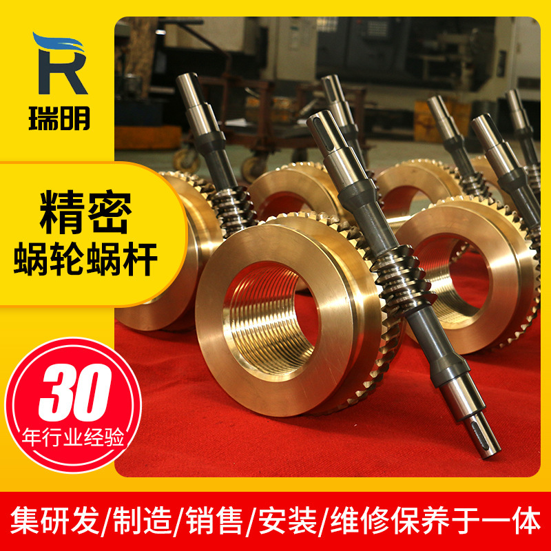 Manufacturers supply precision worm gear reducer accessories precision gear 6 Copper Worm Gear