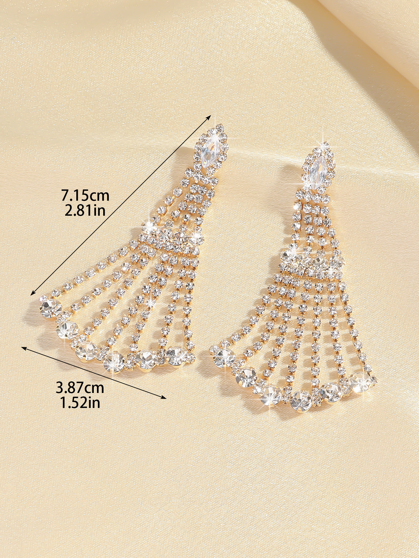 orecchini lunghi con nappe e strass in zircone super flash di alta qualità per le donne, orecchini alla moda dal temperamento_voghion.com