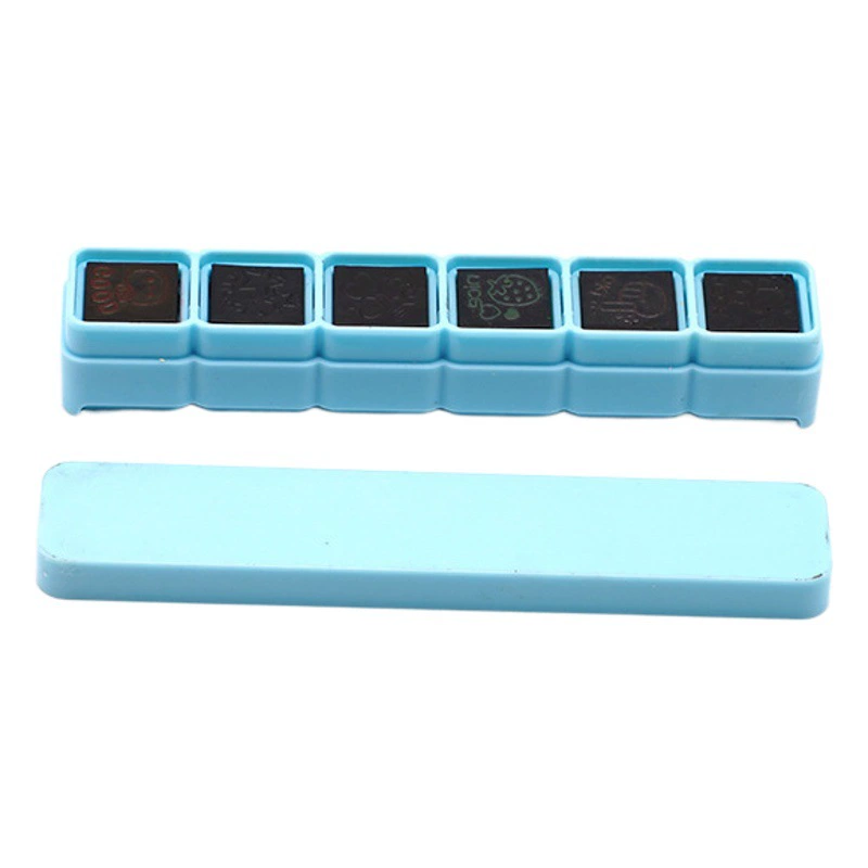 Детский штамп с мультяшным забавным студенческим штампом, шестислойный погружной штамп, кнопочный тип, фоточувствительный штамп для справочника