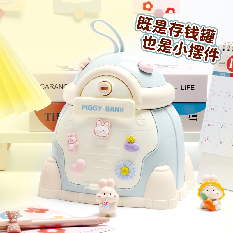 Gran espacio creativo pequeño cohete hucha CAMBIO DE hucha regalo juguetes para niños Año Nuevo dinero de la suerte