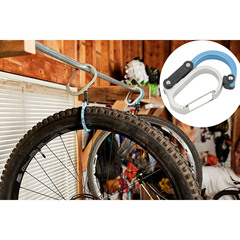 Outdoor tactical supplies carabiner high quality aluminum alloy D-type quick release buckle with lock key tool equipment carabiner