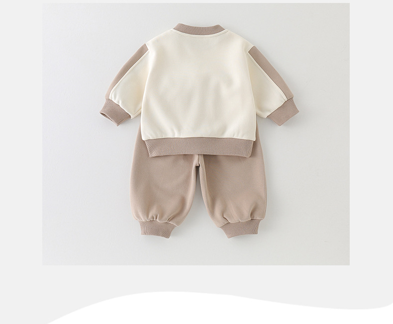 Ensemble sweatshirt deux pièces pour bébé garçon automne_voghion.com