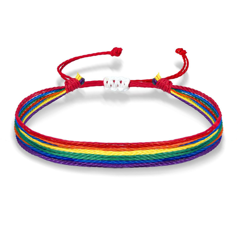 Friendship Gift Woven Bracelet Red Purple Blue Pink Waxed Thread Adjustable Bracelet Colorful String Woven Bracelet Friendship Gift Woven Bracelet Red Purple Blue Pink Waxed Thread Adjustable Bracelet Colorful String Woven Bracelet