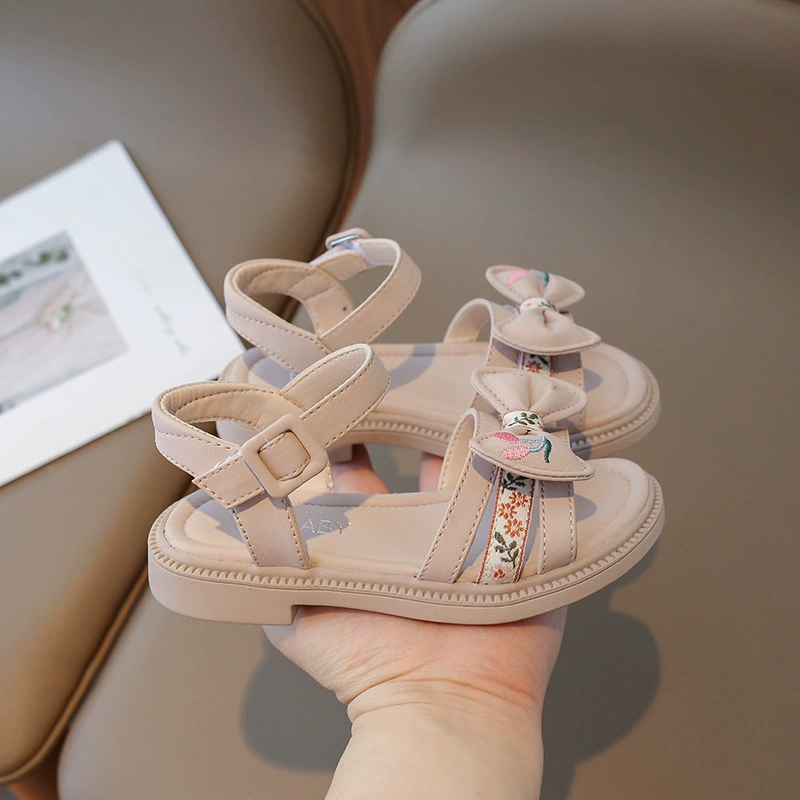 Летние босоножки, детская пляжная обувь от pearl for princess, для подростков, мягкая подошва