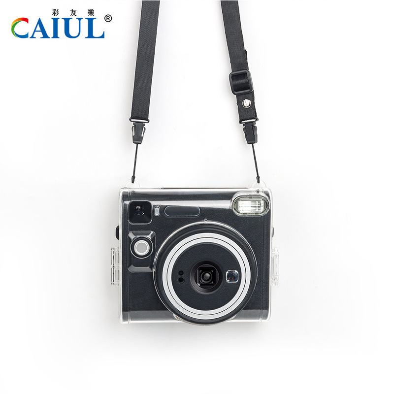 For instax SQUARE SQ40 camera protective case lanyard camera storage transparent crystal case with rope