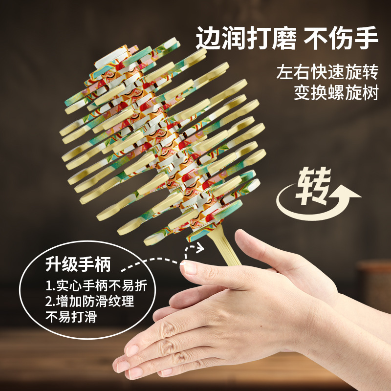 干支回転ロリポップオフィス手回し減圧子供の屋台ショップおもちゃの装飾品スパイラルツリー|undefined