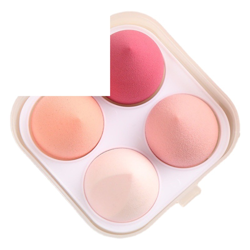 Huevo de belleza súper suave no comer polvo gota de agua Calabaza oblicuo corte huevo cáscara traje paquete maquillaje huevo mojado y seco de doble uso soplo de polvo