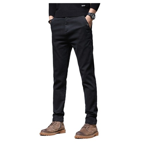 Men's Spring and Summer Casual Trousers 2024 New Arrival Middle-Aged Business Slim Straight Elastic Fashion Casual Versatile Trendy