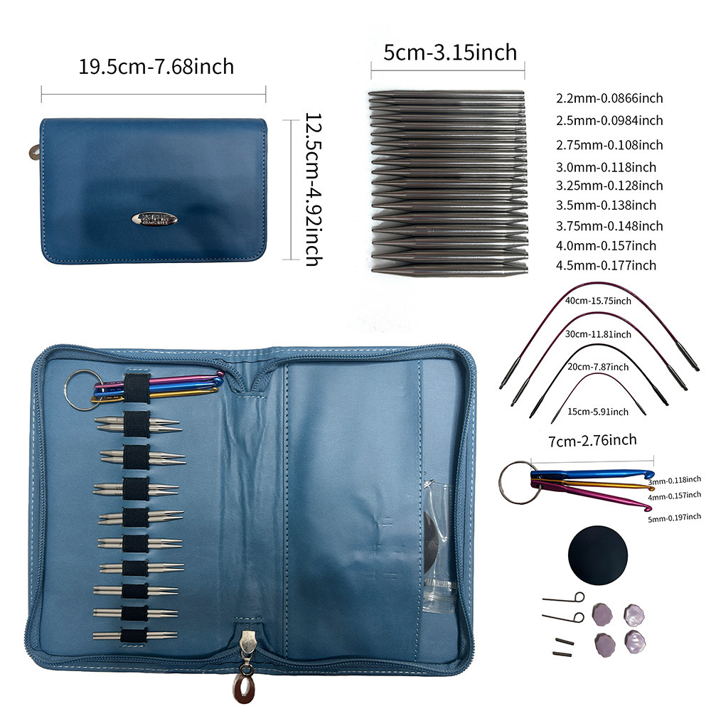 5CM de largo un conjunto de 9 pagas de 2.2-4.5mm