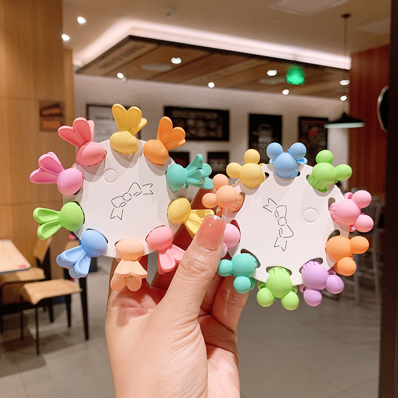 Korean New Children's Hair Accessories Cute Baby Candy Color Grip Suit Colorful Girls Small Hairclip Princess Headdress display picture 7