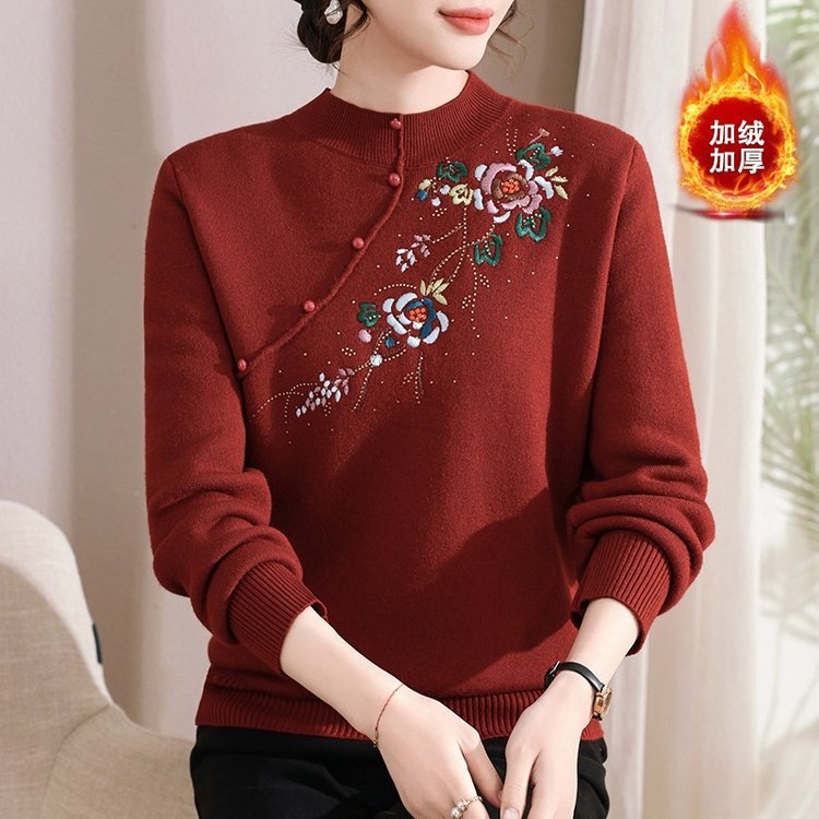 Fashionable Casual Women's Clothing, Mother's Clothing, Sweaters, Knitwear, Nanxi Phoenix Winter New Daily Commuting Style Fashionable Casual Women's Clothing, Mother's Clothing, Sweaters, Knitwear, Nanxi Phoenix Winter New Daily Commuting Style