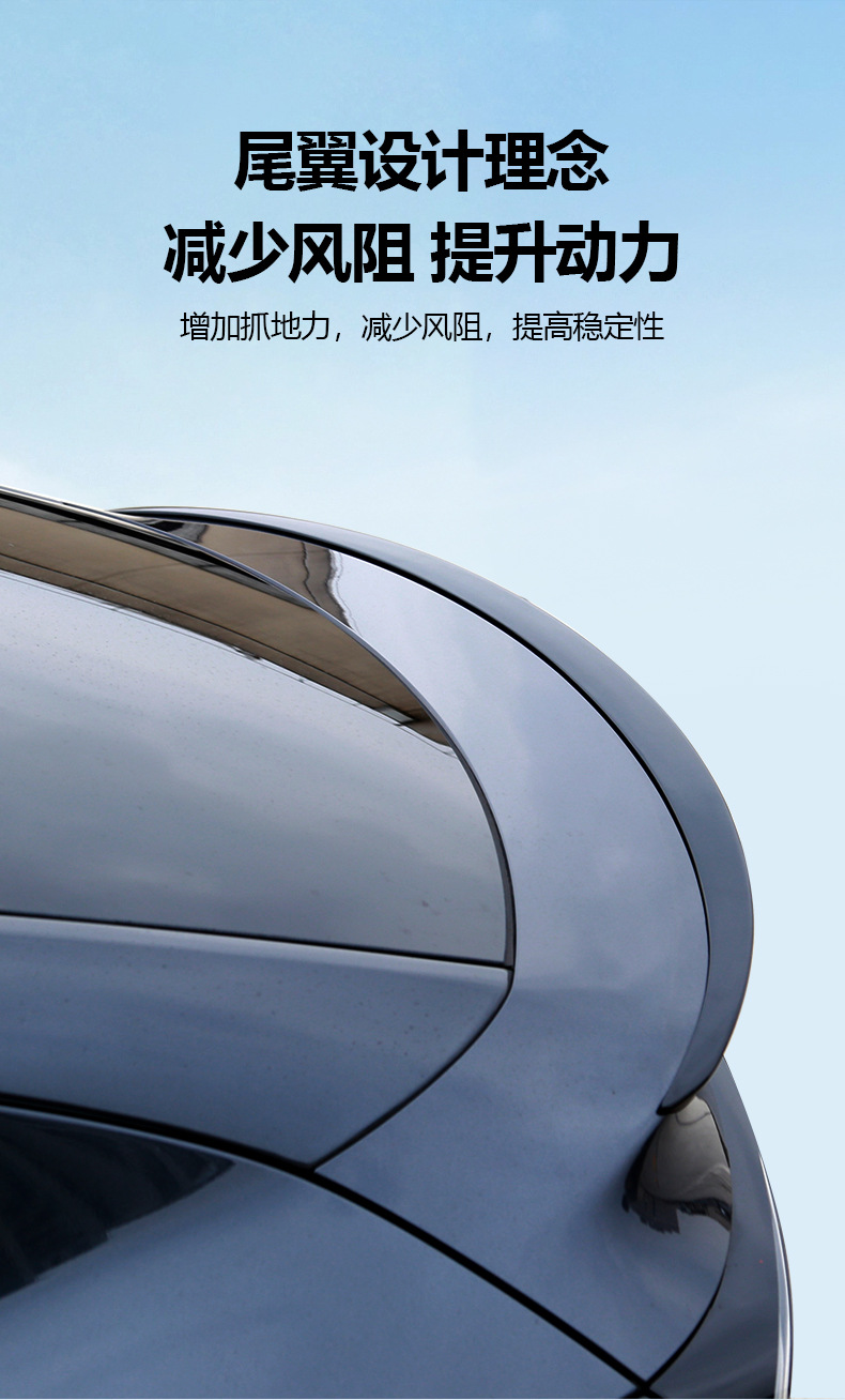 Suitable for Tesla's New Model Y Original Rear Wing Model Y Juniper Accessories Car Modification