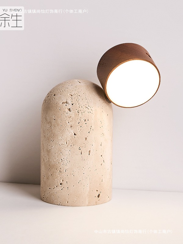 Wiring-Free Rechargeable Table Lamp, Antique-Style Bedroom Study Reading Decorative Lamp, Wireless Magnetic Bedside Sleep Lamp