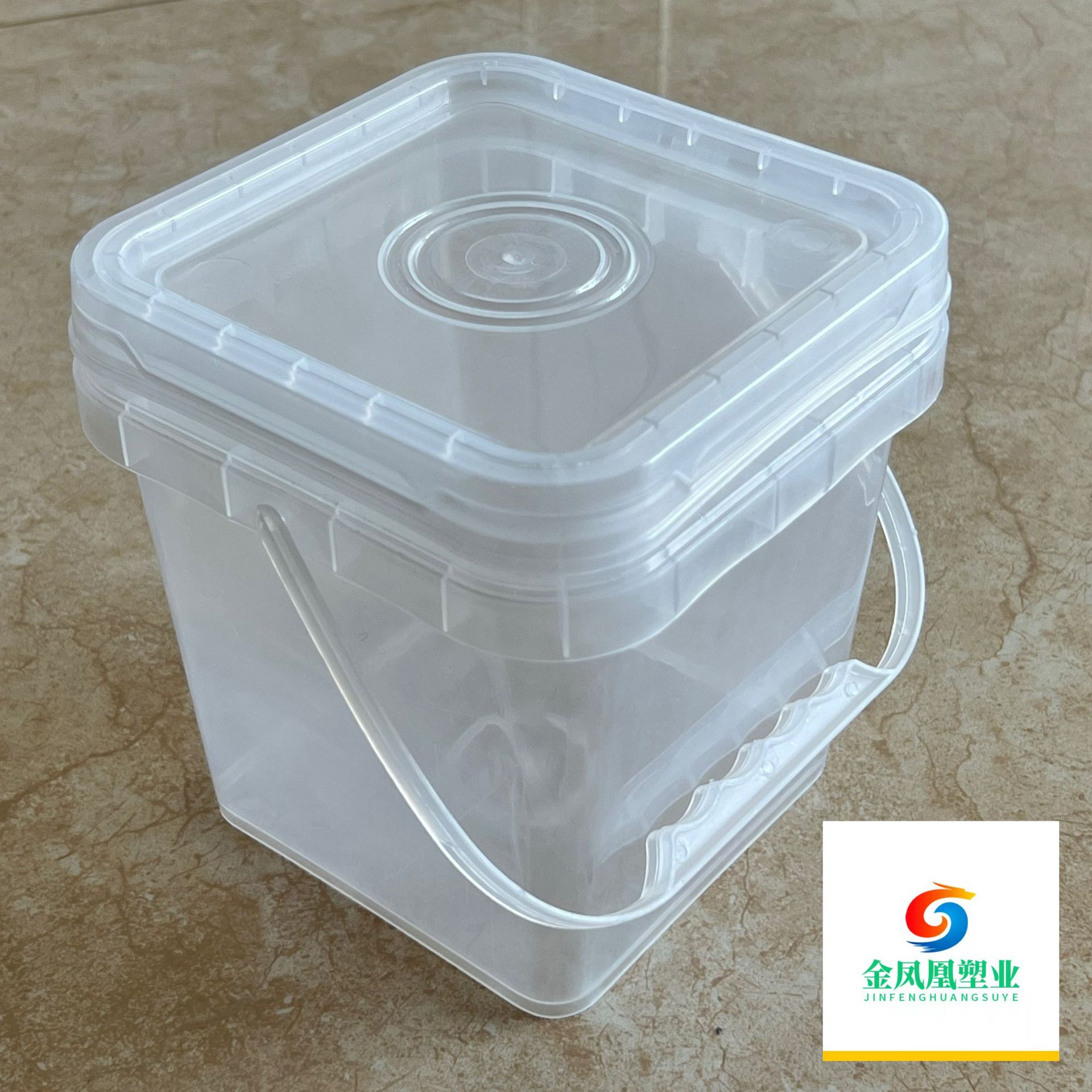 厂家直销塑料桶 方形塑料桶  塑料方桶 2升塑料桶 2升方桶2L密封