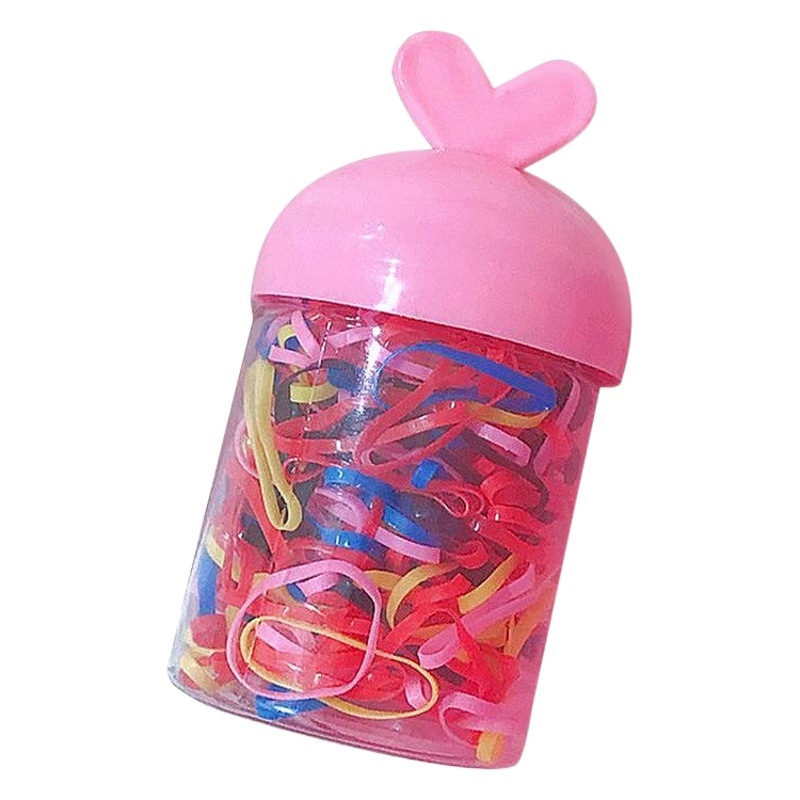 Japonés lindo color caramelo cubo banda de goma color macaron banda de goma moda bebé lazo de pelo cuerda de pelo banda de pelo