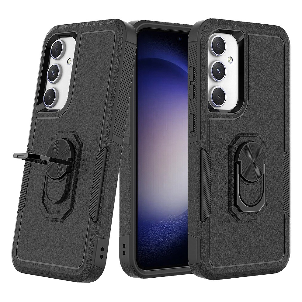 Adecuado para Samsung S25 Edge anillo caja giratoria para teléfono móvil zarpa funda para teléfono móvil dos en uno PC TPU nuevo