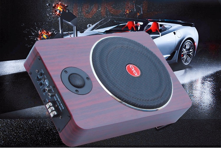 8 inch Bluetooth active ultra-thin car audio Car Subwoofer 12V24V high-power pair seat speaker