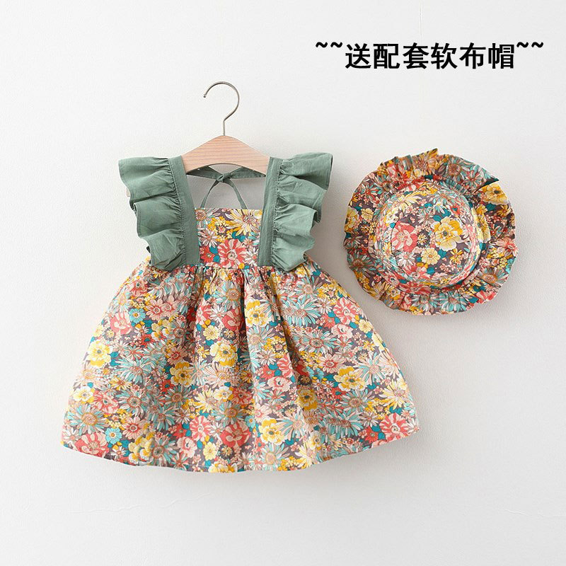 Girls' skirt baby summer dress little girl infant children 1 cotton dress children 3 years old summer princess dress