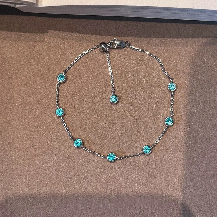 【Galaxy Bubble】Blue Bubble Sparkling Diamond Bracelet for Women, Summer Cool and Refreshing, Unique Design, Exquisite and Fashionable