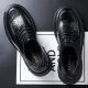 2025 Leather Shoes Men's Summer British Style Genuine Leather Men's Shoes Big Round Head Thick Bottom Business Casual Leather Shoes Dress Commuter