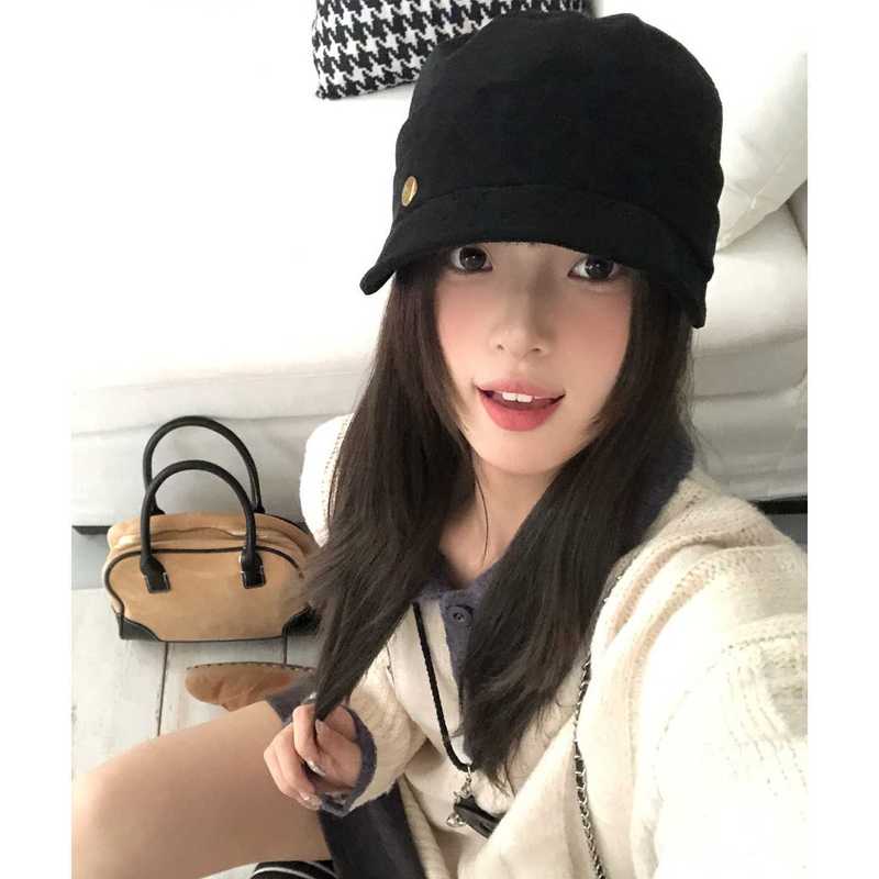 复古费尔岛风提花针织帽子女秋冬显脸小毛线渔夫帽民族风保暖盆帽|undefined