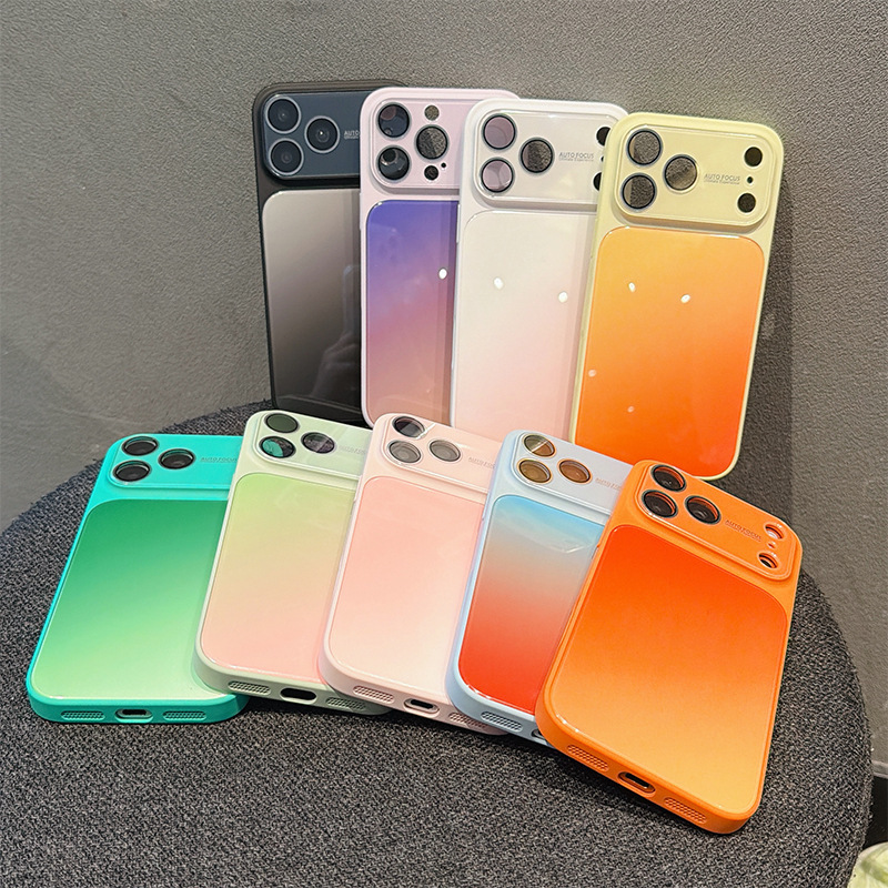 Apple's New High-End Niche All-Inclusive Gradient Glass Phone Case Suitable for iPhone 17 Pro Max Phone Case